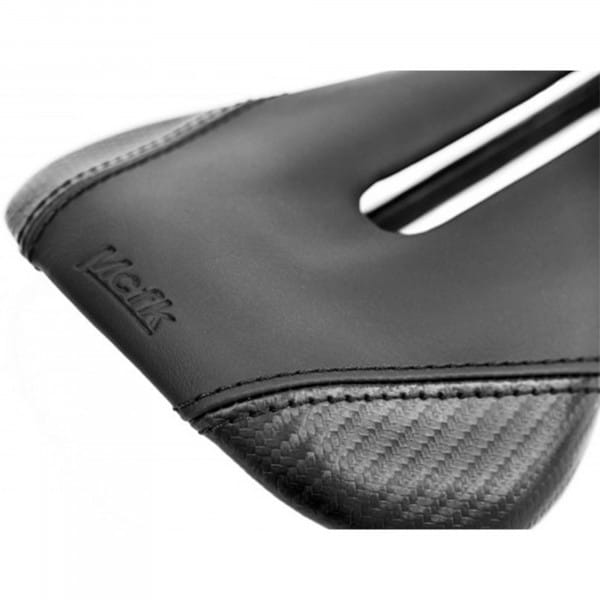 [REFURBISHED] Mcfk gepolsterter Sattel aus Leder mit Aussparung - Schwarz