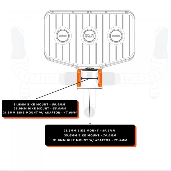 Route Werks Bike Mount High - 31,8 mm