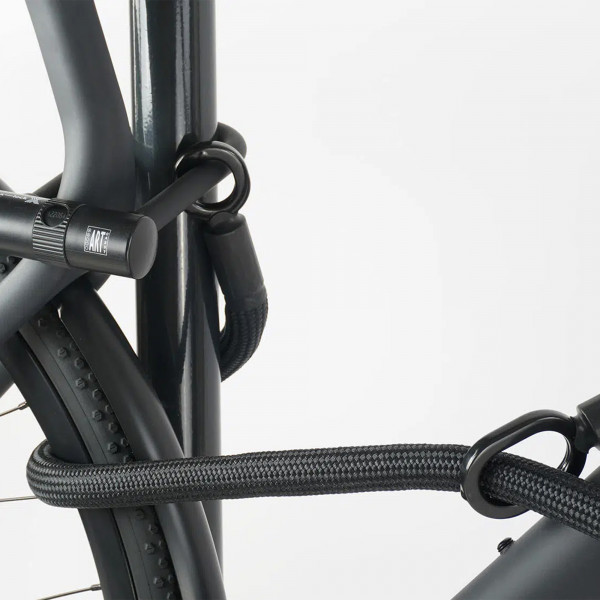 tex-lock eyelet inkl. U/X-lock Fahrradschloss - Onyx Black