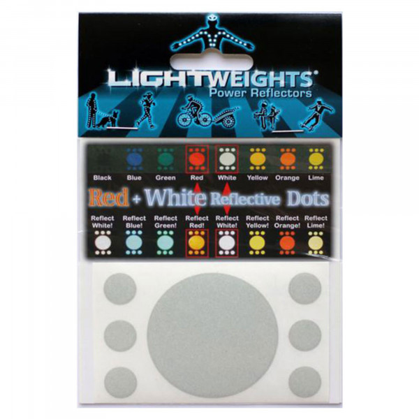 Lightweights Reflective Dots 3M Reflexpunkte 14er Set - Red/White (Rot/Weiß)