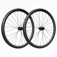 [REFURBISHED] LEEZE CH 40 Gravel-Laufradsatz Carbon mit schwarzen Decals