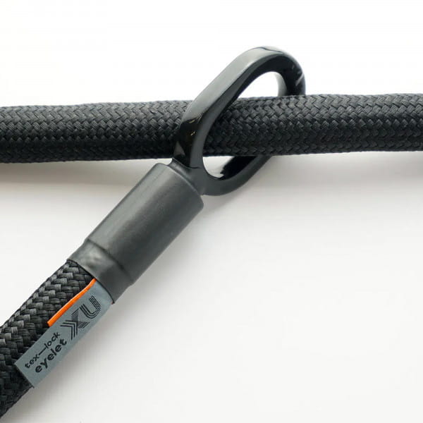 tex-lock eyelet inkl. U/X-lock Fahrradschloss - Onyx Black