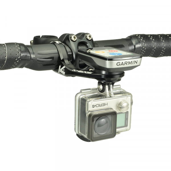 K-Edge Garmin Max Mount Combo Lenkerhalterung mit GoPro-Mount Schwarz 31,8 mm