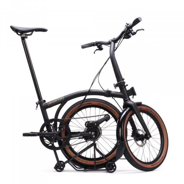 Brompton G Line mit Schutzblechen und Rack - Space Black
