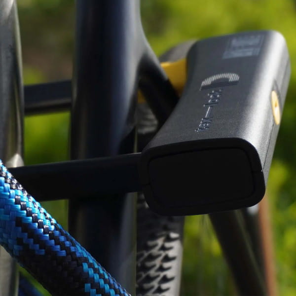 tex-lock eyelet inkl. D-lock Fahrradschloss - Morpho Blue