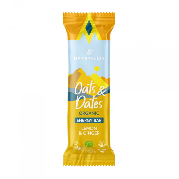 Moonvalley Organic Oats & Dates Bar - Lemon & Ginger Box (12 x 50 g)