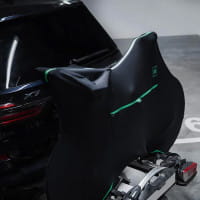 VELOSOCK Transport-Fahrradüberzug Black E Green für Triathlon-Bikes (Durable + Water repellent)