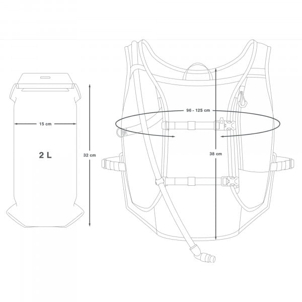 [REFURBISHED] Apidura Racing Series Hydration Vest Trinkweste Größe L/XL