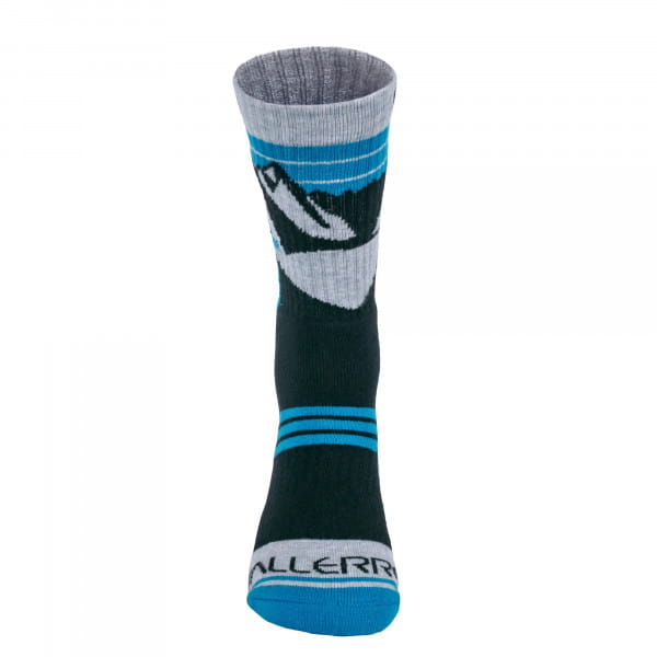 VALLERRET Merino Wool Sock Wintersocken Mountain Blue - Gr. 41-46