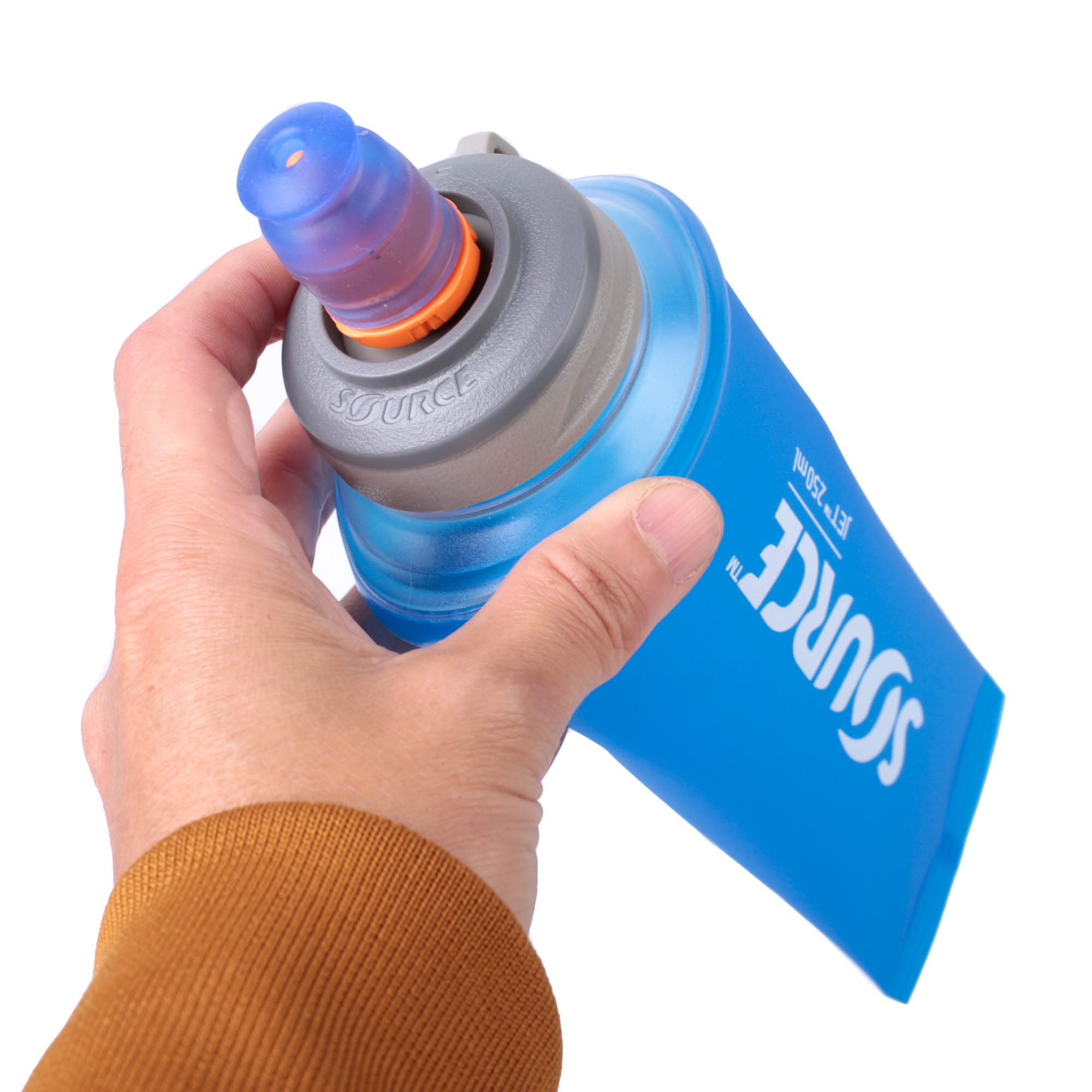 SOURCE Jet faltbare Trinkflasche ohne PVC und BPA - 0,5 L, Blau
