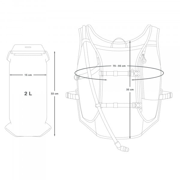 [REFURBISHED] Apidura Racing Series Hydration Vest Trinkweste Größe S/M