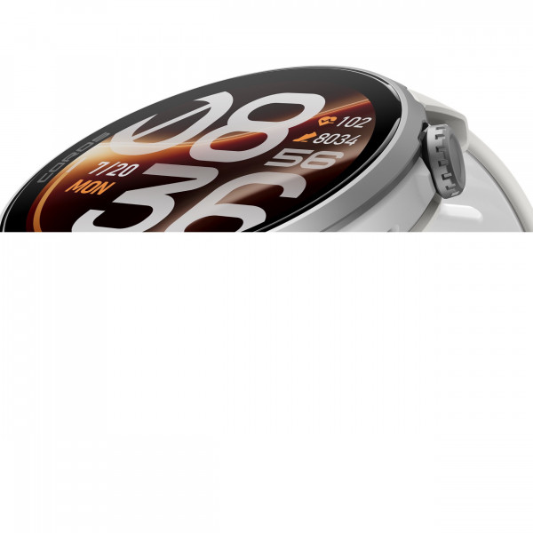COROS PACE 4 Pro GPS-Multisportuhr mit Silikonarmband - Weiß