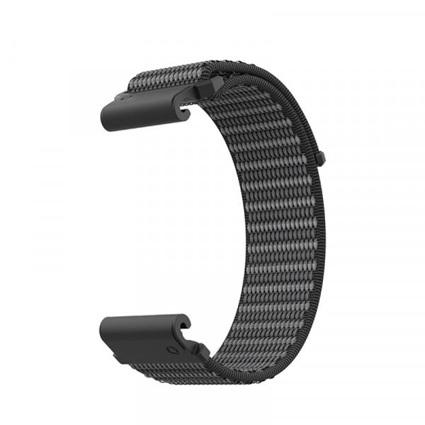 COROS VERTIX Nylon Band Black 22 mm breit mit 22 mm Armbandanschluss - Nylon-Armband Schwarz