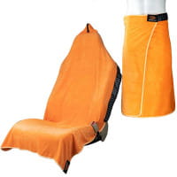 Orange Mud 3in1 Transition Wrap 2.0, Sporthandtuch + Autositz-Cover + Umzieh-Hilfe, orange