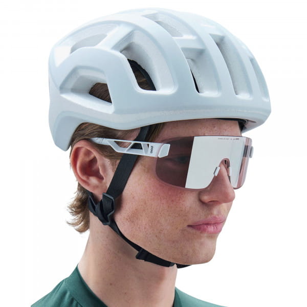 POC Elicit Hydrogen White/Clarity Road/Sunny Silver