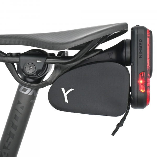 Y-Mount Saddlebag 0.2l, black mit Garmin Quartermount Adaptor