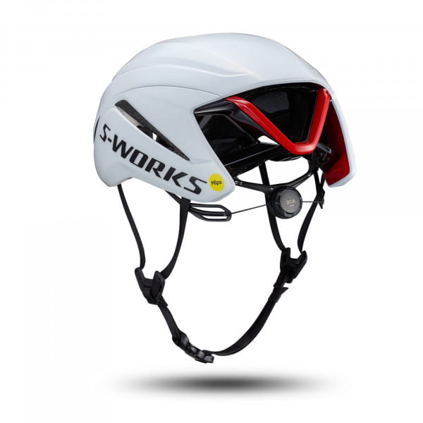 Specialized S-Works Evade 4 Rennrad-Helm White/Red