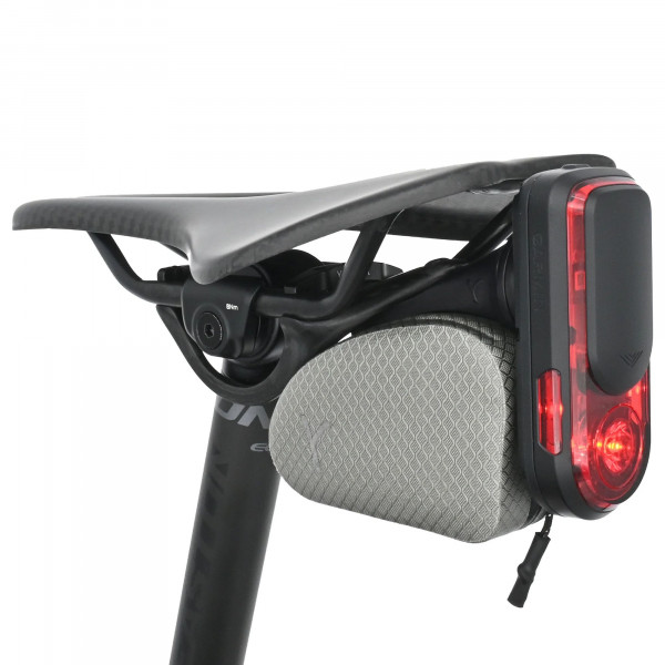 Y-Mount Saddlebag 0.2l, silver-grey mit Garmin Quartermount Adaptor