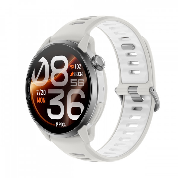 COROS PACE 4 Pro GPS-Multisportuhr mit Silikonarmband - Weiß