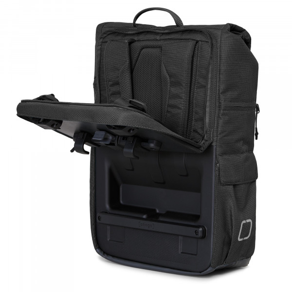 Otinga Flip V3 Rucksack mit Klickfix-System - Schwarz reflektierend