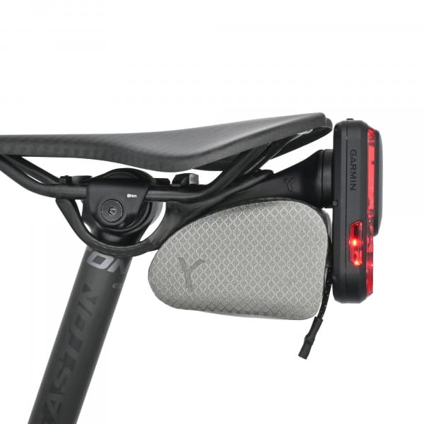 Y-Mount Saddlebag 0.2l, silver-grey mit Garmin Quartermount Adaptor