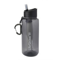 LifeStraw Go Trinkflasche mit Filter - 1 Liter, Grey (Grau)