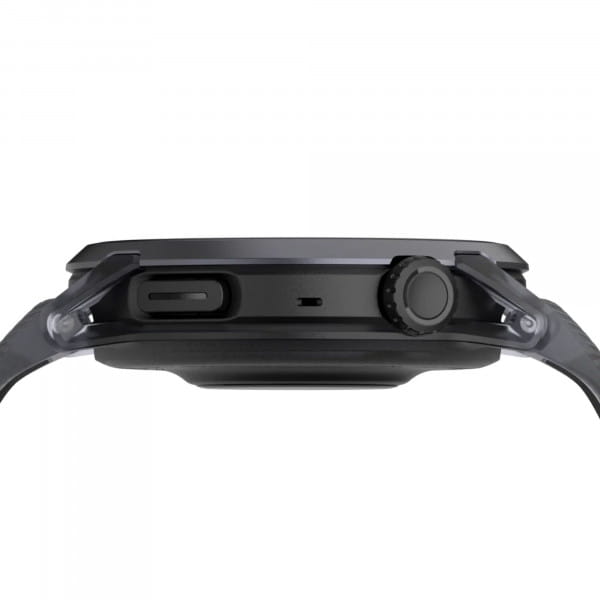 COROS PACE 4 GPS-Sportuhr Premiumversion mit Aluminiumgehäuse & Silikonband - Crystal Black