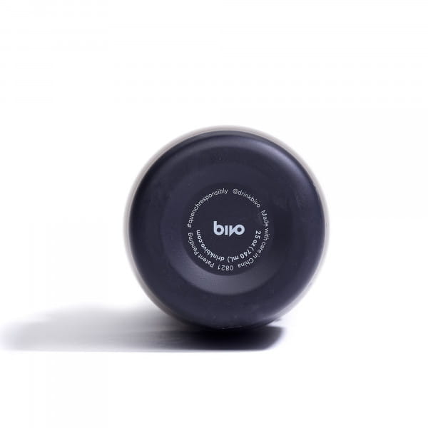 Edelstahl-Fahrrad-Trinkflasche Bivo Duo High-Flow 740 ml unisoliert, schwarz
