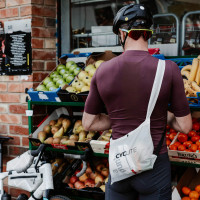 CYCLITE Musette / 01 komprimierbare Tragetasche weiß