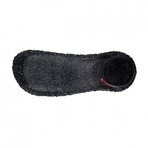 Skinners Outdoor-Sockenschuhe Gesprenkelt schwarz mit rotem Logo
