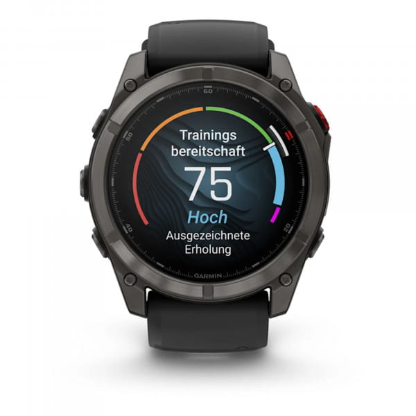 Garmin Fenix 8 Pro AMOLED Schwarz/Titan Carbongrau DLC Titan - 51 mm
