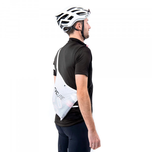 [REFURBISHED] CYCLITE Musette / 01 komprimierbare Tragetasche weiß