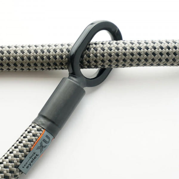 tex-lock eyelet inkl. U/X-lock Fahrradschloss - Electric Grey