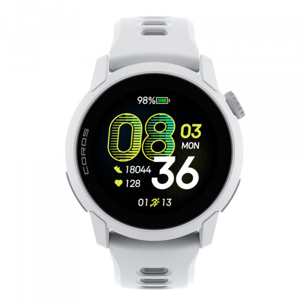 COROS PACE 4 GPS-Sportuhr mit Silikon-Armband - White (Weiß)