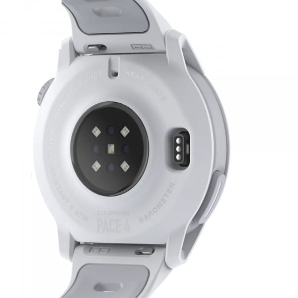 COROS PACE 4 GPS-Sportuhr mit Silikon-Armband - White (Weiß)