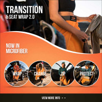 Orange Mud 3in1 Transition Wrap 2.0, Sporthandtuch + Autositz-Cover + Umzieh-Hilfe, grau