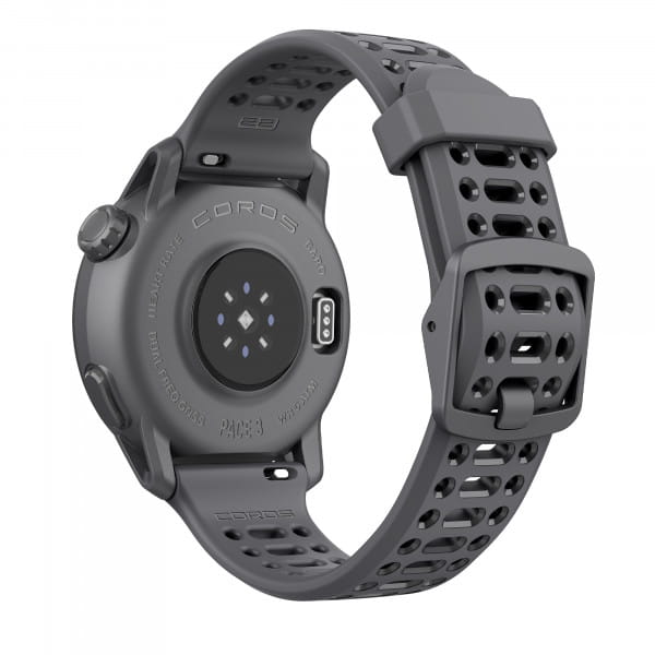 COROS PACE 3 GPS-Sportuhr Schwarz mit SIlikon-Armband