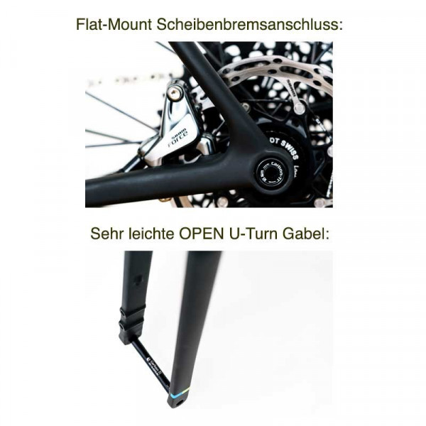 Einzelstück OPEN U.P. Rahmenset Blau Gr. M
