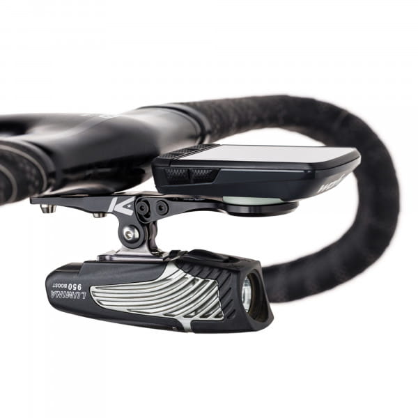 K-EDGE Wahoo Integrated H-Bar Combo Mount - Lenkerhalter für Wahoo Elemnt an integrierte Lenker- / V