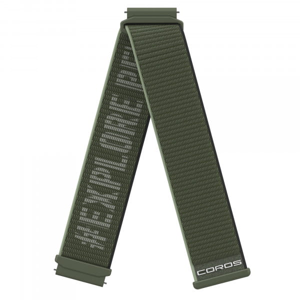 COROS 22 mm Nylon Band - Ersatzarmband 22 mm - Kompatibel mit APEX 2 Pro - Grün