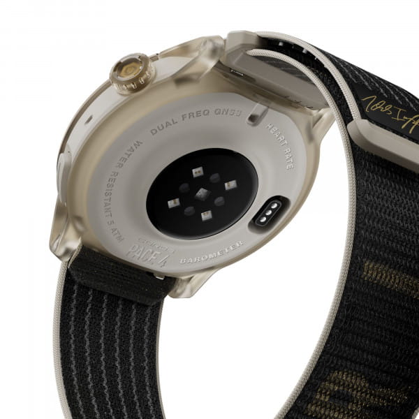 COROS PACE 4 GPS-Sportuhr mit Nylon-Armband - Jakob Ingebrigtsen Edition - Gold