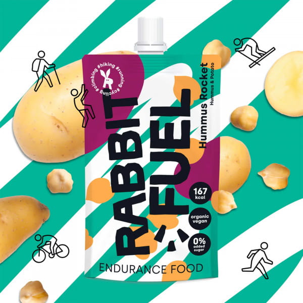 Rabbit Fuel HummusRocket Bio-Püree aus Hummus und Kartoffeln 6er Pack