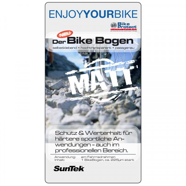 Enjoyyourbike BikeProtect Bike-Bogen Race Lackschutzfolie - Transparent, matt