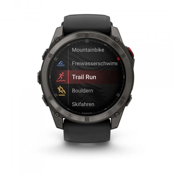 Garmin Fenix 8 Pro AMOLED Schwarz/Titan Carbongrau DLC Titan - 51 mm