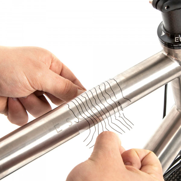 Restrap Bicycle Protection Kit Schutzaufkleber gegen Kratzer am Rahmen - Transparent / Schwarz