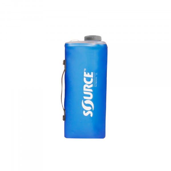 SOURCE Nomadic faltbare Trinkflasche ohne PVC und BPA - 2 L, Blau