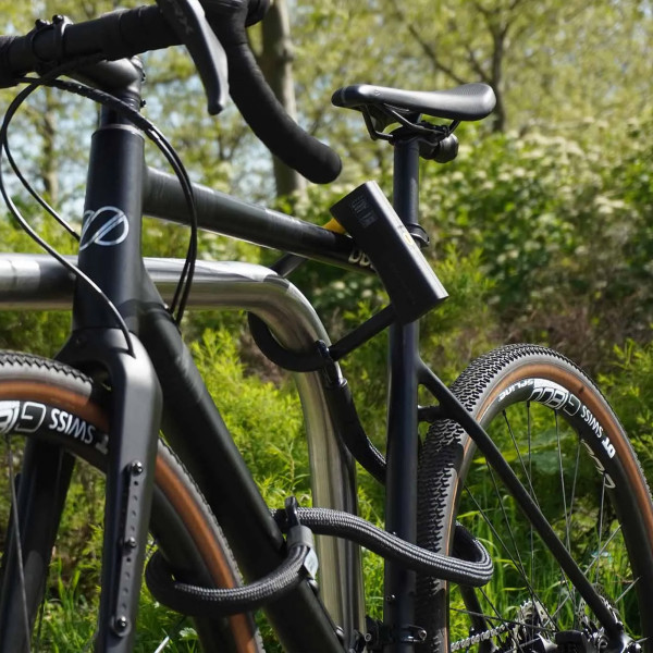 tex-lock eyelet inkl. D-lock Fahrradschloss - Onyx Black
