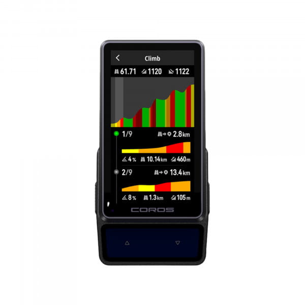 COROS DURA 2 Solar Fahrradcomputer mit 120 Std. Akkulaufzeit, nur 99 g bei großem Display