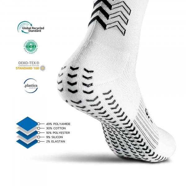 GEARXPro SOXPro Ultra Light Sportsocken mit Polsterung und Antirutsch-Beschichtung - Schwarz