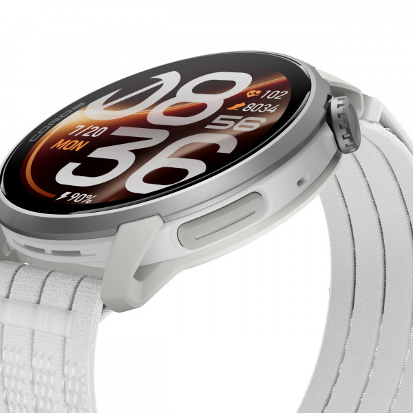 COROS PACE 4 Pro GPS-Multisportuhr mit Nylonarmband - Weiß